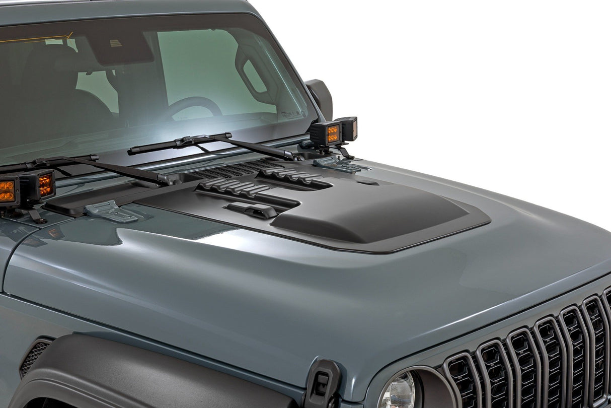 Hood Scoop | PAU Granite Crystal | Jeep Gladiator JT/Wrangler JL 4WD (18-26)