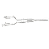 MagnaFlow Cat-Back, SS, 2.5in, Quad Split Rear 3.5in Tip 2015 Dodge Challenger 3.6L V6