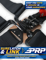 PRP 4.2 Harness with Latch / Link Lap Belt- Gold