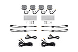 Diode Dyamics Rock Light - Red/White - M8 Add-On 4-Pack