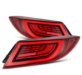 AlphaRex 22-24 Toyota GR86 LUXX LED Taillights Vivid Red