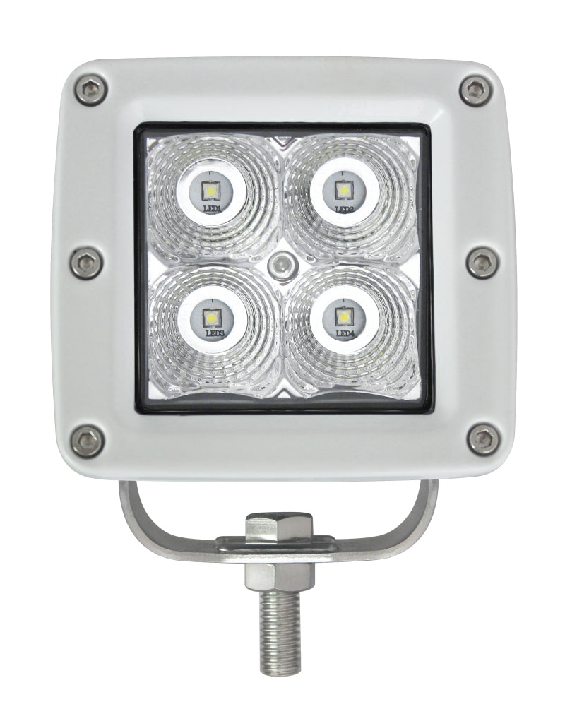 Hella HVF Cube 4 LED Off Road Kit - 3.1in 12W Flood Beam