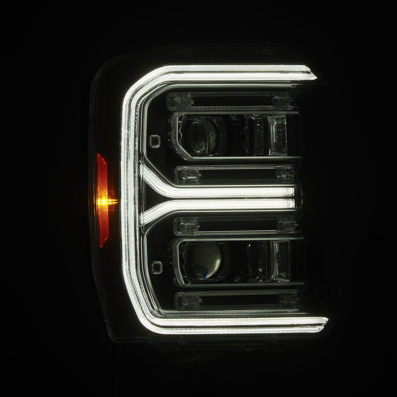 AlphaRex 2023 Ford F250-F450SD  Luxx Series LED Proj Hdlights/ Chrome Activation Lt/ Seq Signal/DRL