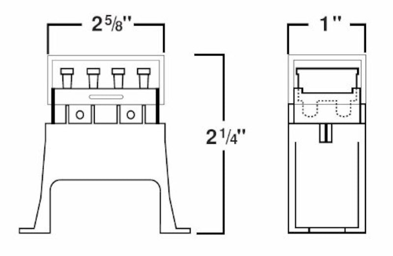 Hella Fuse Box 4 Way Axial Single