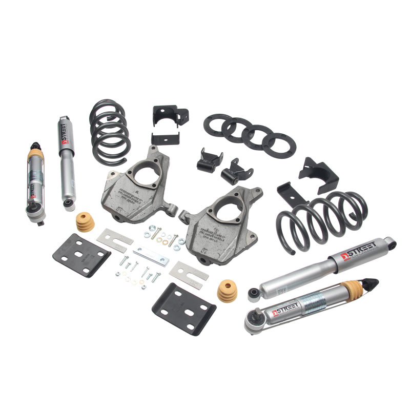 Belltech LOWERING KIT 16.5-17 Chevy Silverado Crew Cab 2WD 3-4F / 7R