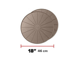 WeatherTech Plant Mats/Coasters 18in. Round - Tan (2pc Set)