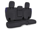 PRP Jeep Wrangler JL Rear Bench CoversU - 4 door with Armrest - Black/Purple