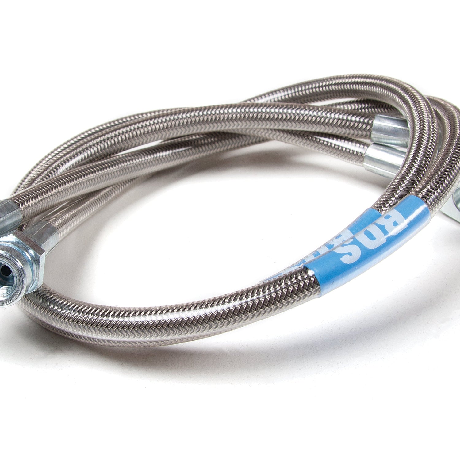 Front Brake Line Set - Stainless Steel - Fits 3-6.5 Inch Lift for 1987-1995 Jeep Wrangler YJ + 1997-2006 Jeep Wrangler TJ + 1984-2001 Jeep Cherokee XJ