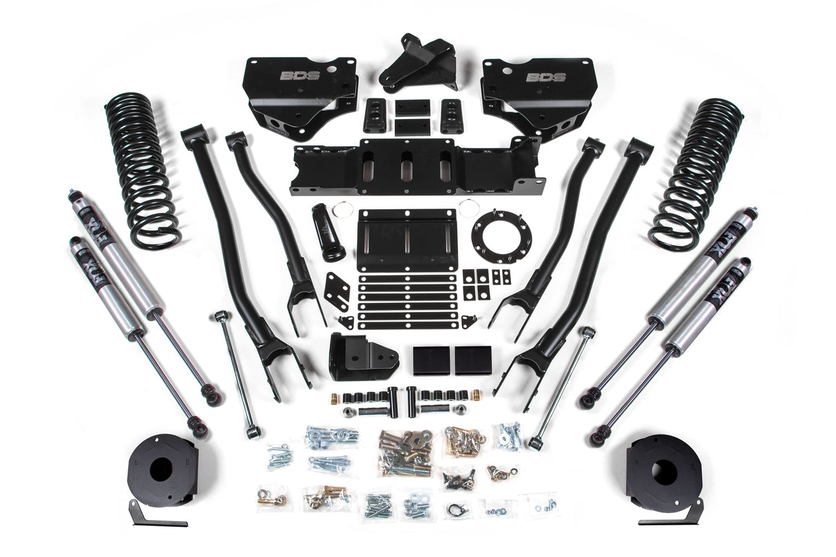 4-Inch Lift Kit w/ 4-Link for 2019-2024 Dodge Ram 2500 w/ Rear Air Ride 4WD Diesel