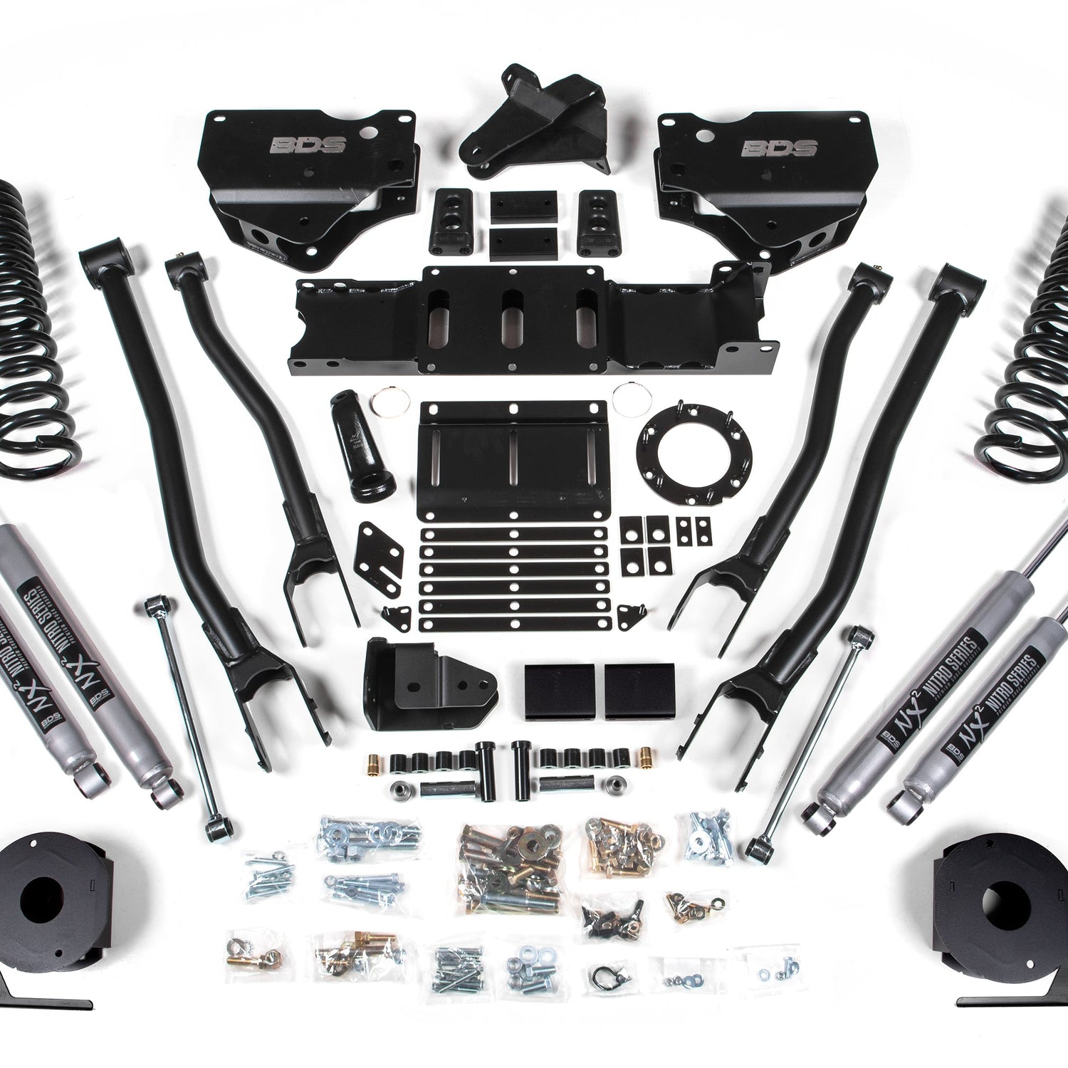 4-Inch Lift Kit w/4-Link for 2019-2024 Dodge Ram 2500 w/ Rear Air Ride 4WD Gas