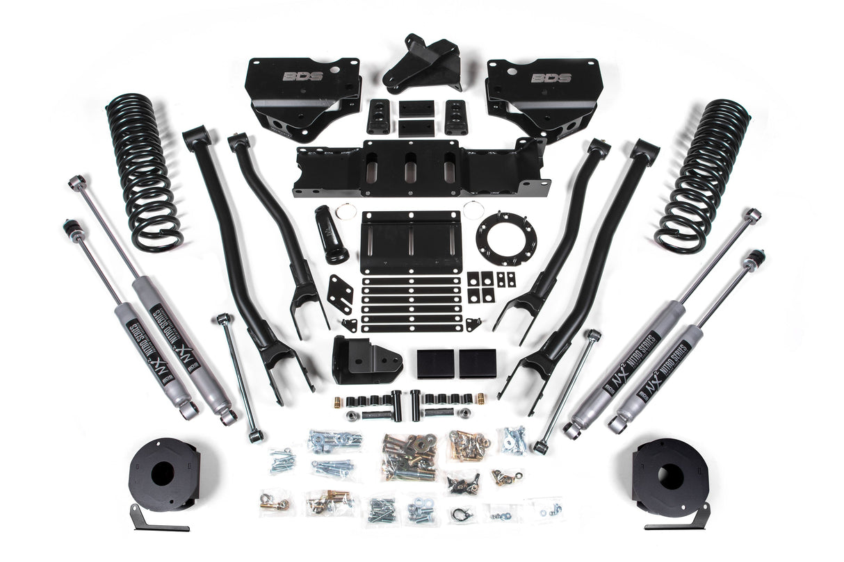 4-Inch Lift Kit w/4-Link for 2019-2024 Dodge Ram 2500 w/ Rear Air Ride 4WD Gas