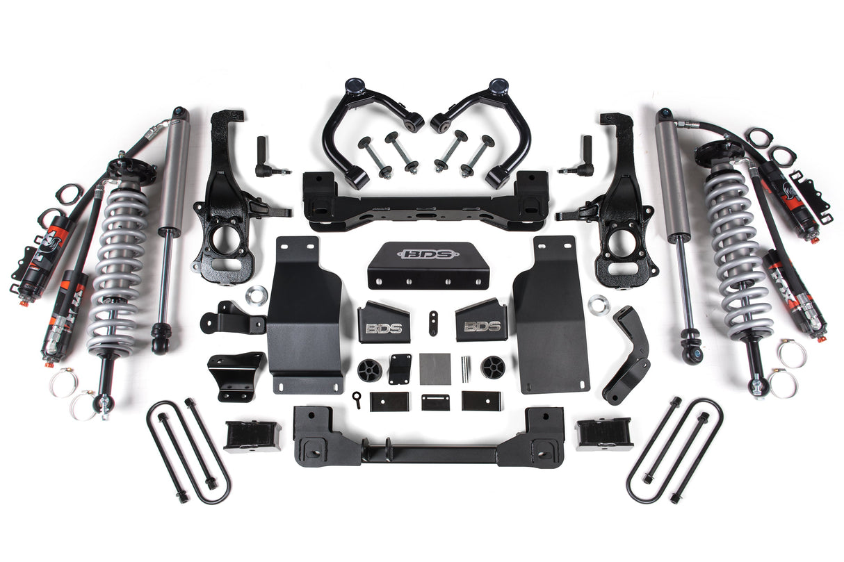 BDS 4 Inch Lift Kit | FOX 2.5 Performance Elite Coil-Over | Chevy Silverado or GMC Sierra 1500 (2025) 4WD | Diesel