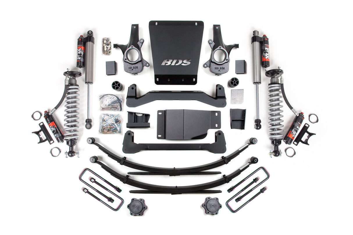 BDS 4 Inch Lift Kit | FOX Performance Elite Coil-Over | Chevy Silverado or GMC Sierra 1500 (07-13) 4WD