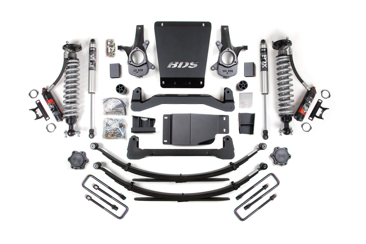 BDS 4 Inch Lift Kit | FOX Performance Elite Coil-Over | Chevy Silverado or GMC Sierra 1500 (07-13) 4WD