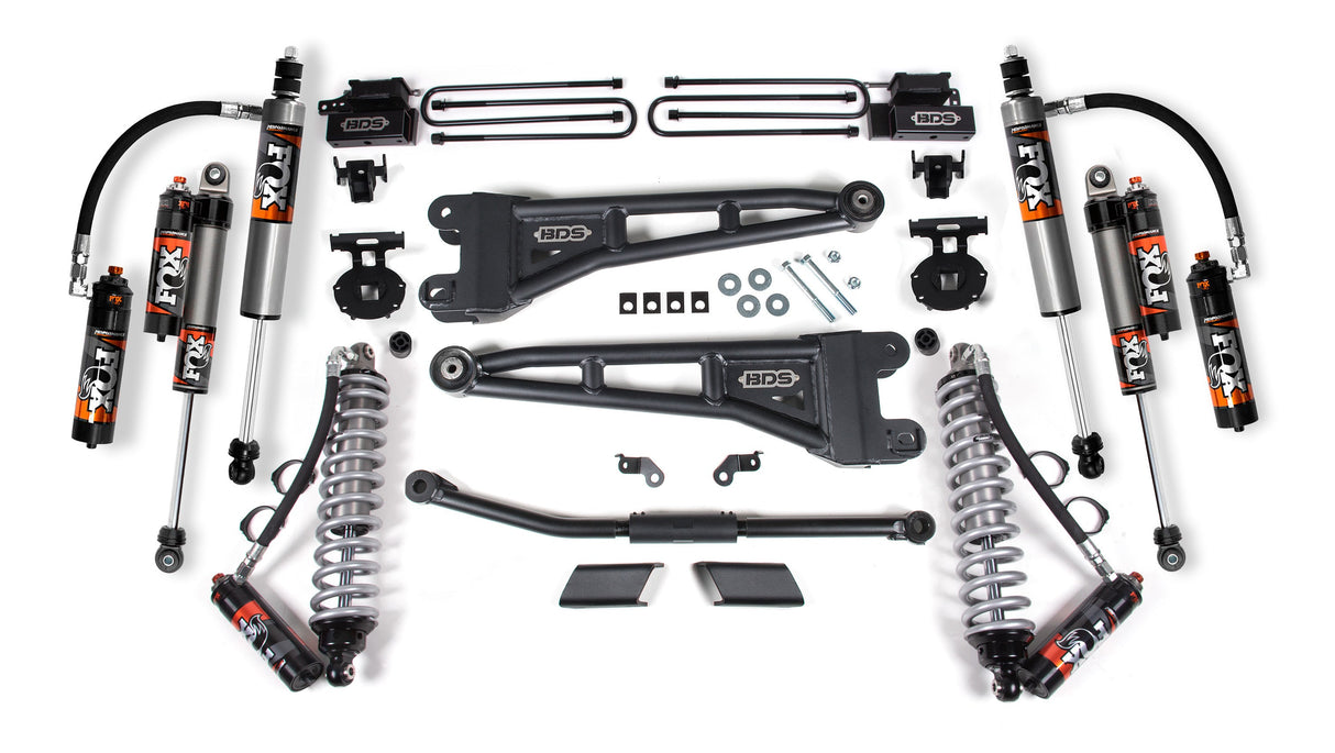 2.5 Inch Lift Kit W/ Radius Arm | FOX 2.5 Performance Elite Coil-Over Conversion | Ford F450 Super Duty (23-24) 4WD