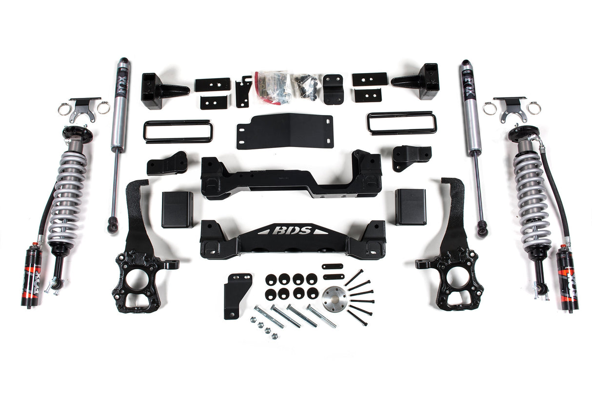 6-Inch Lift Kit - FOX 2.5 Performance Elite Coil-Over for 2015-2020 Ford F-150 4WD - FOX 2.0 Performance Series
