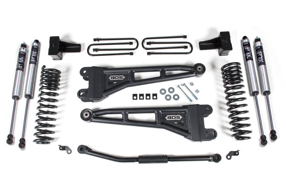 2.5-Inch Lift Kit w/ Radius Arm for 2011-2016 Ford F-250/F-350 Super Duty 4WD Diesel - 4 Inch Block Kit