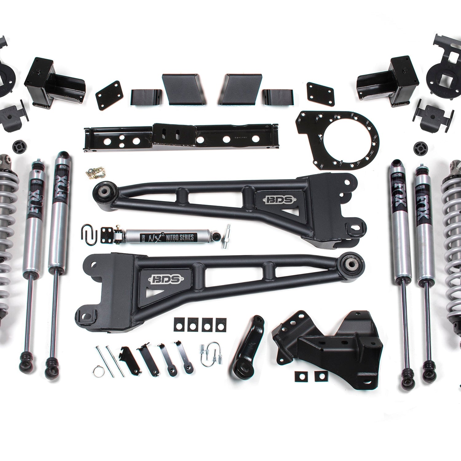 7 Inch Lift Kit w/ Radius Arm | FOX 2.5 Performance Elite Coil-Over Conversion | Ford F250/F350 Super Duty (20-22) 4WD | Diesel - Block Kit