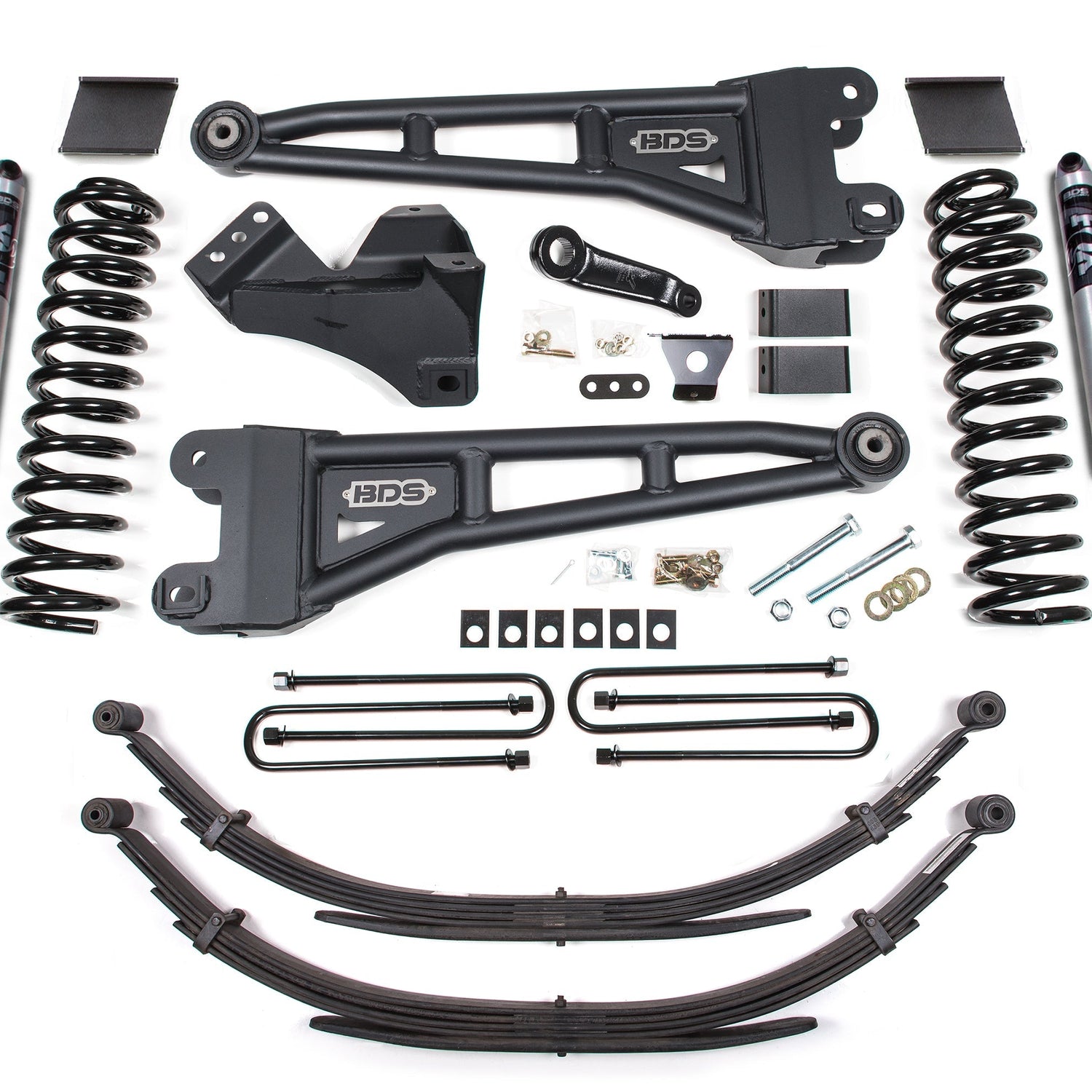 6-Inch Lift Kit w/ Radius Arm for 2011-2016 Ford F-250/F-350 Super Duty 4WD Diesel - Factory 3 Inch Rear Blocks