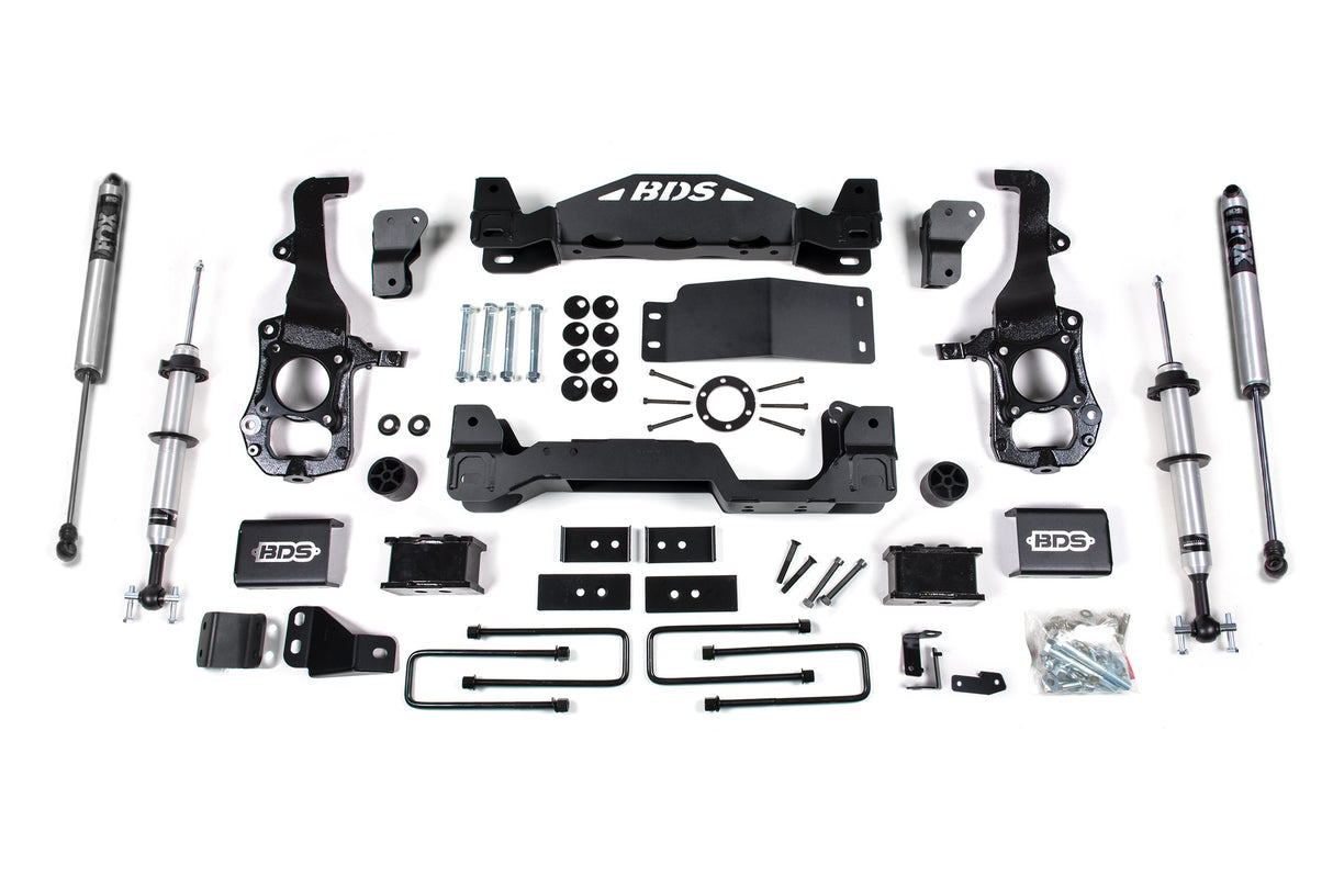 6-Inch Lift Kit - FOX 2.0 Strut for 2021-2024 Ford F-150 4WD - 3 Inch Block Kit