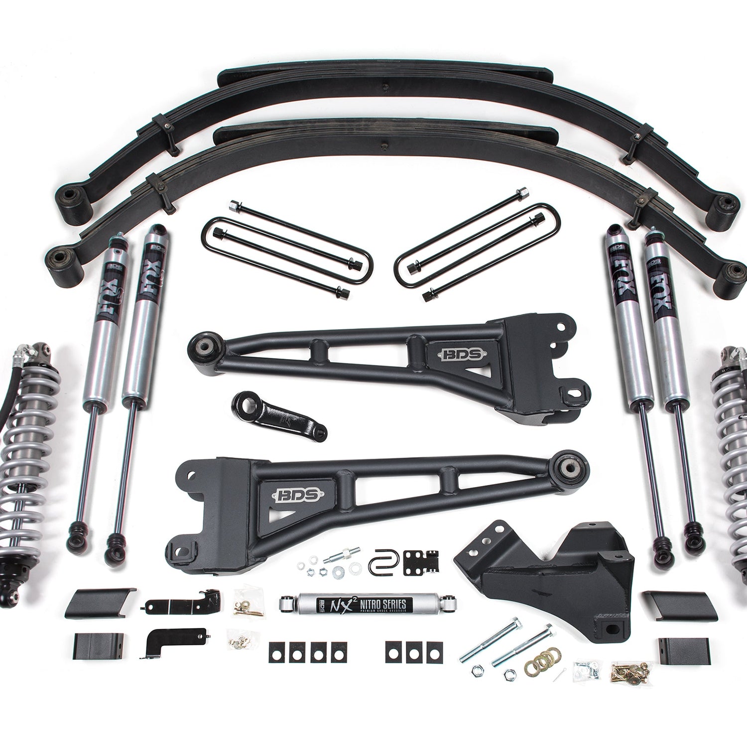 5 Inch Lift Kit W/ Radius Arm - FOX 2.5 Coil-Over Conversion - Performance Elite for 2023-2024 Ford F250/F350 Super Duty (23-24) 4WD Diesel