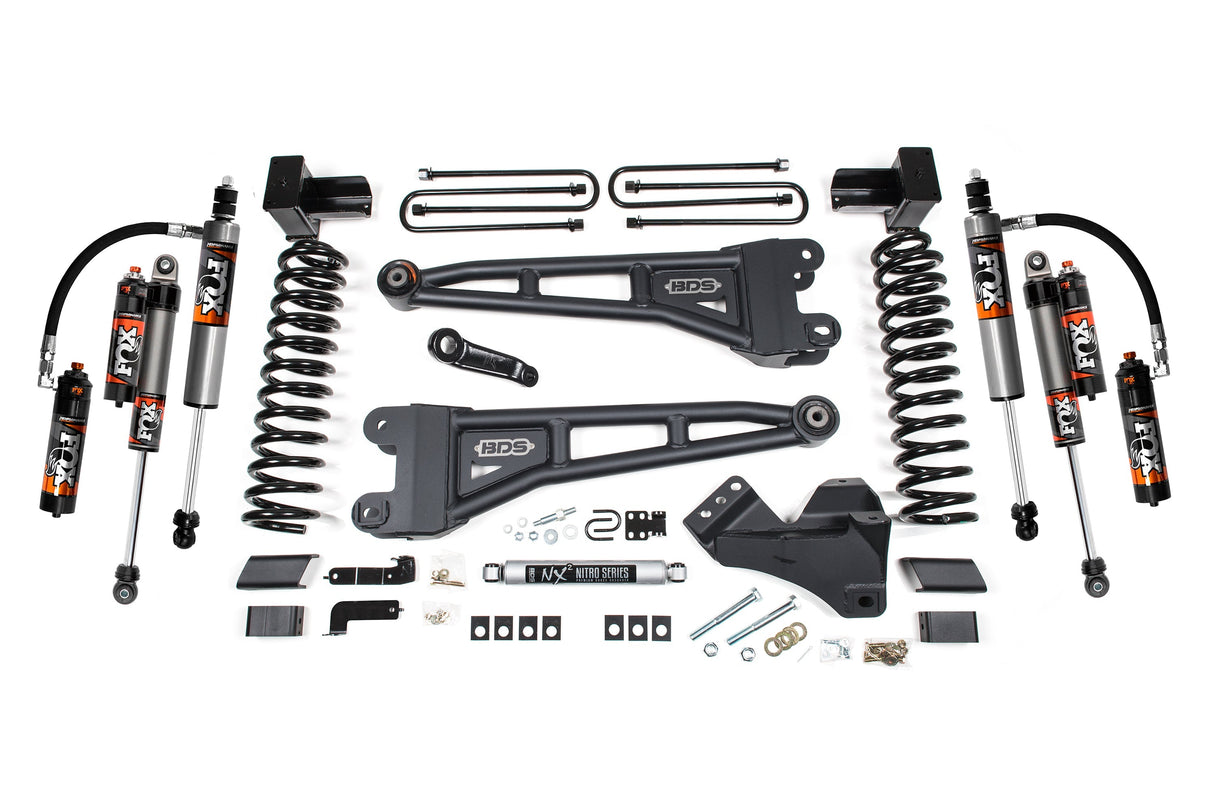 5-Inch Lift Kit w/ Radius Arm for 2020-2022 Ford F-250/F-350 Super Duty 4WD Diesel - FOX 2.0 Performance Series