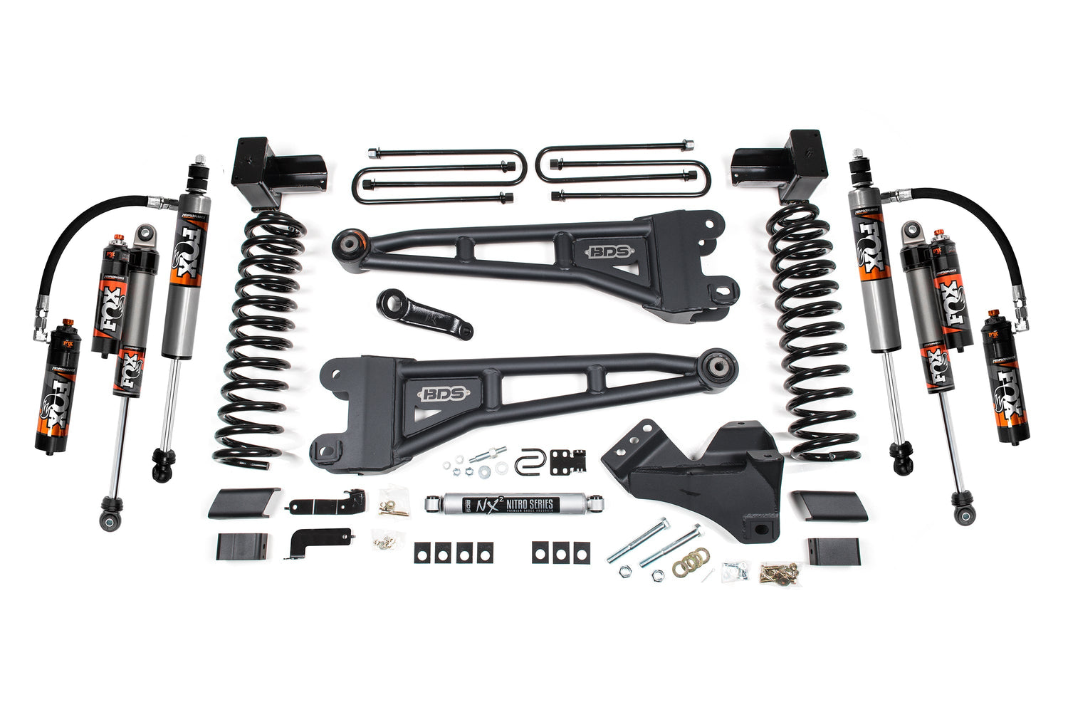 5-Inch Lift Kit w/ Radius Arm for 2020-2022 Ford F-250/F-350 Super Duty 4WD Diesel - FOX 2.0 Performance Series