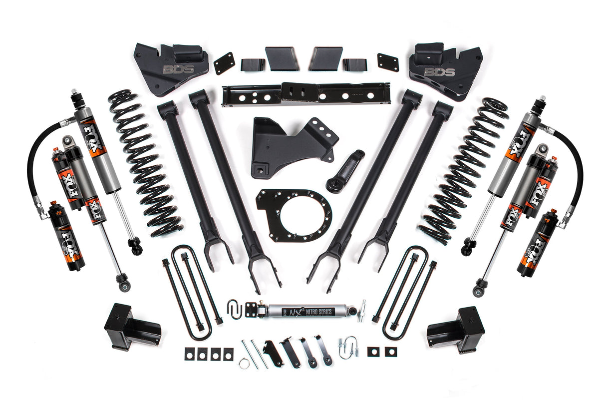 7-Inch lift Kit w/ 4-Link for 2020-2022 Ford F-250/F-350 Super Duty 4WD Diesel - FOX 2.0 Performance Series