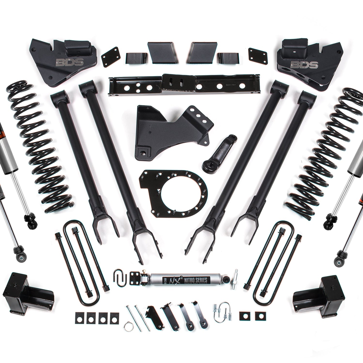 7-Inch lift Kit w/ 4-Link for 2020-2022 Ford F-250/F-350 Super Duty 4WD Diesel - NX2 Nitro Series