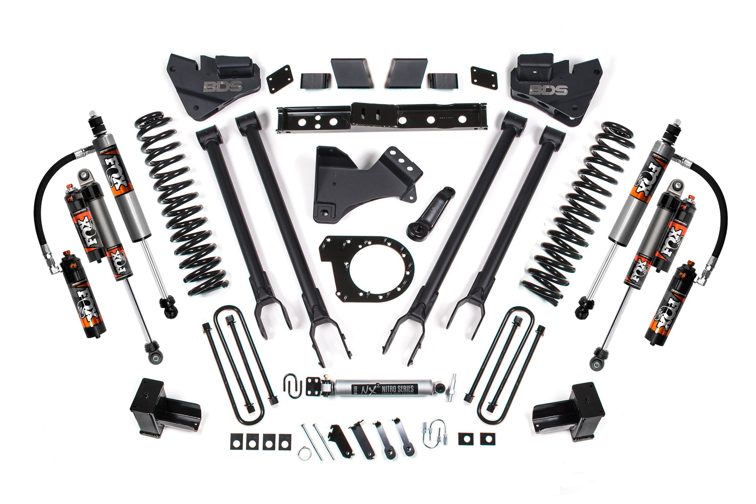 7-Inch lift Kit w/ 4-Link for 2020-2022 Ford F-250/F-350 Super Duty 4WD Diesel - NX2 Nitro Series