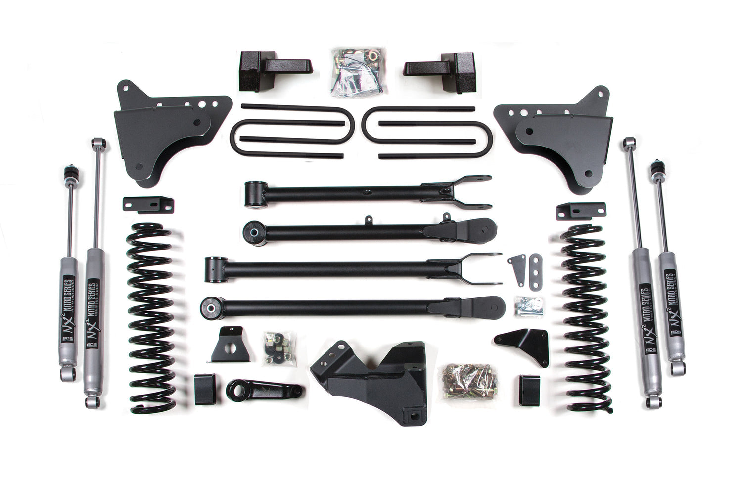 4-Inch Lift Kit w/ 4-Link for 2005-2007 Ford F-250/F-350 Super Duty 4WD Diesel
