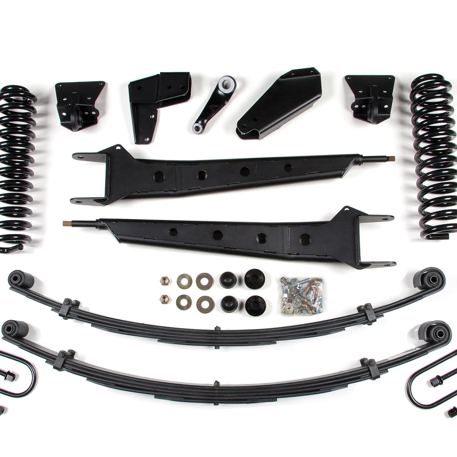 6-Inch Lift Kit w/ Radius Arm for 1980-1996 Ford F-150/Bronco 4WD - Block Kit and Add-A-Leaf