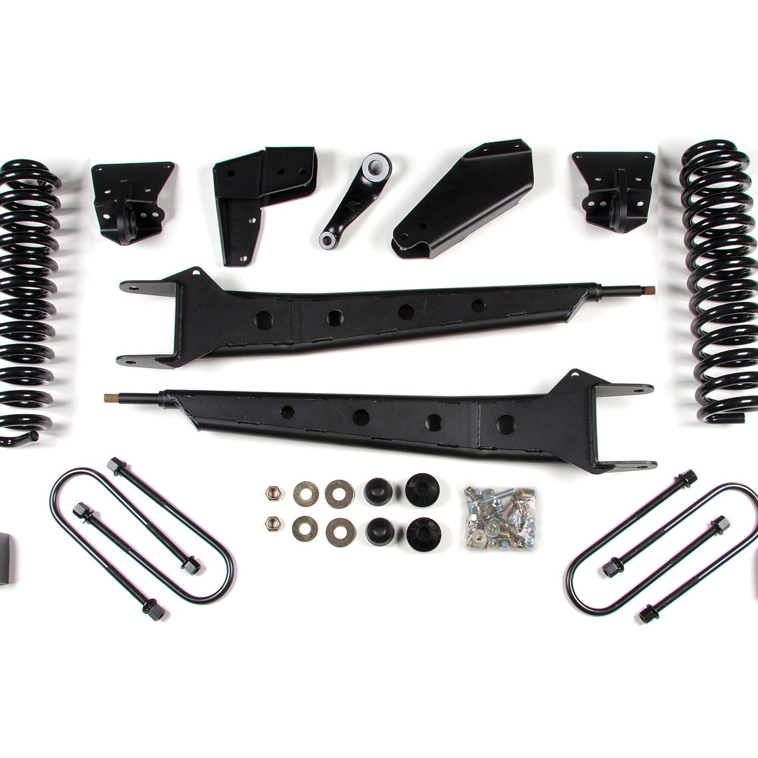 6-Inch Lift Kit w/ Radius Arm for 1980-1996 Ford F-100/F-150 4WD - 4 Inch Block Kit with Add A  Leaf