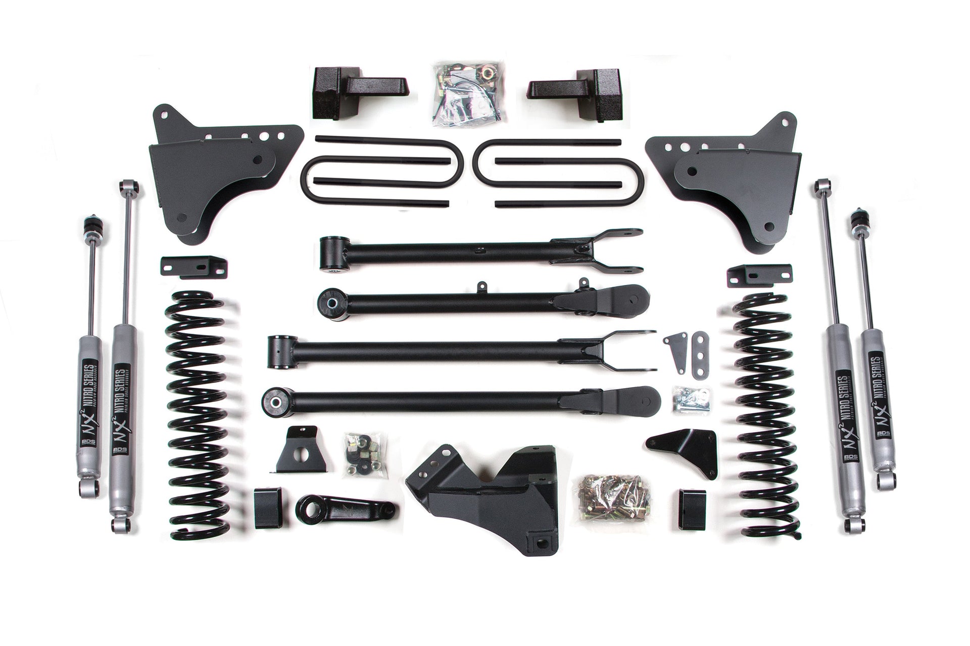 4-Inch Lift Kit w/ 4-Link for 2008-2010 Ford F-250/F-350 Super Duty 4WD Diesel