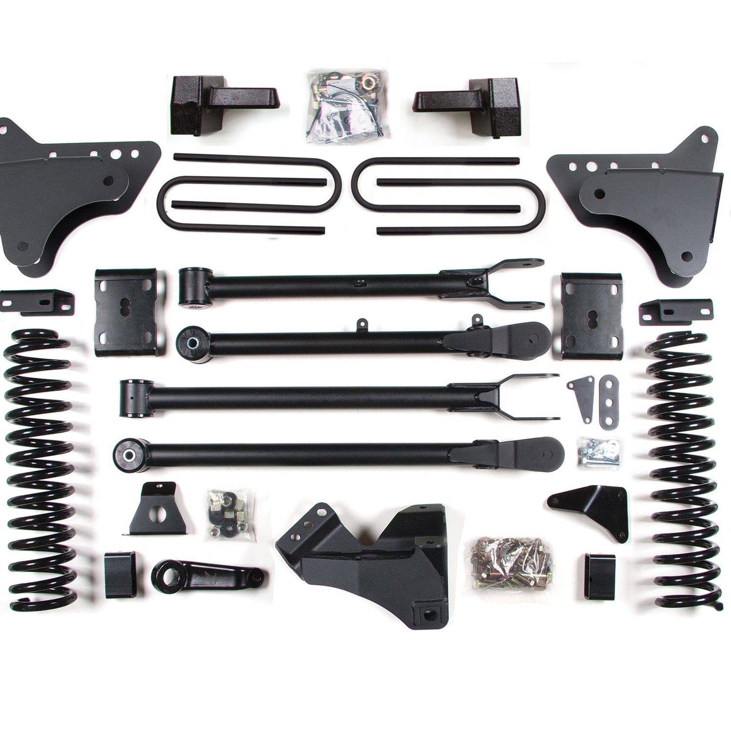 4-Inch Lift Kit w/ 4-Link for 2011-2016 Ford F-250/F-350 Super Duty 4WD Gas