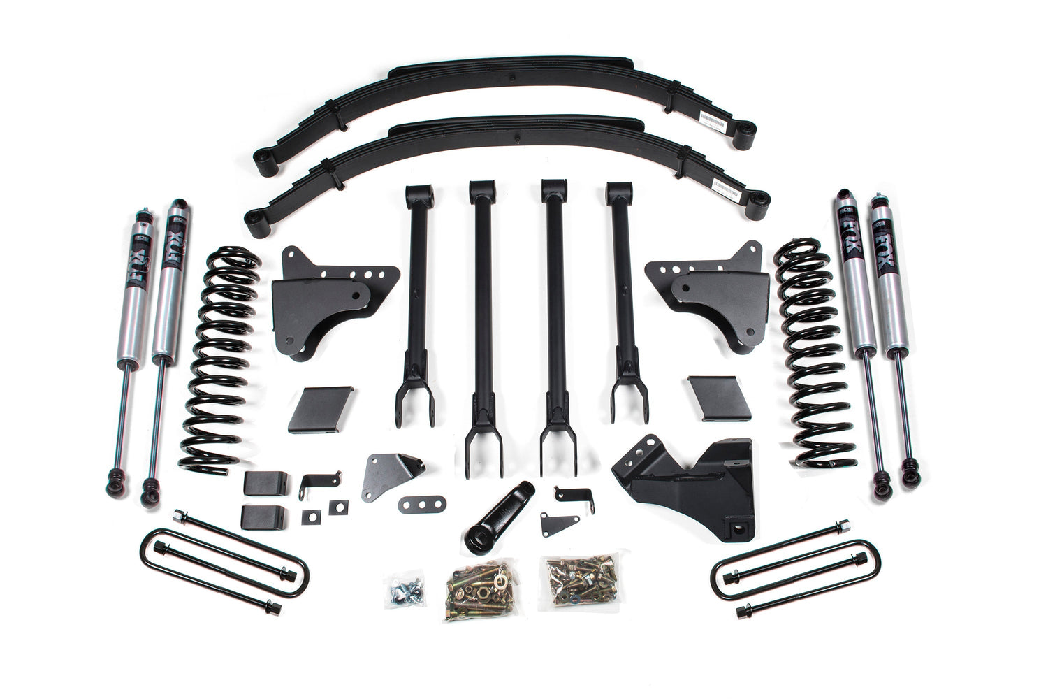 6-Inch Lift Kit w/ 4-Link for 2011-2016 Ford F-250/F-350 Super Duty 4WD Diesel - Factory 3 Inch Rear Blocks