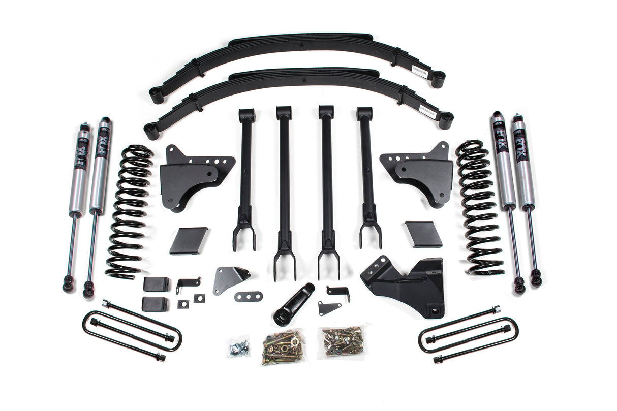 6-Inch Lift Kit w/ 4-Link for 2011-2016 Ford F-250/F-350 Super Duty 4WD Gas - Factory 2 Inch Rear Blocks