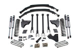 6-Inch Lift Kit w/ 4-Link for 2011-2016 Ford F-250/F-350 Super Duty 4WD Diesel - Factory 2 Inch Rear Blocks