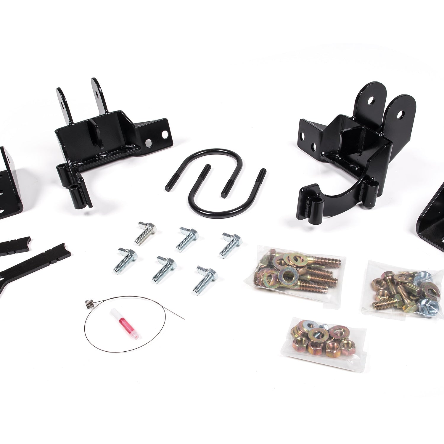 BDS Recoil Traction Bar Mounting Kit - SRW/DRW for 2011-2019 Chevy Silverado + GMC Sierra 2500HD/3500HD