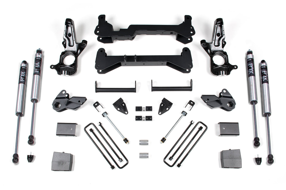 7-Inch Lift Kit for 2001-2010 Chevy Silverado + GMC Sierra 2500HD 2WD - Carrier Below Crossmember