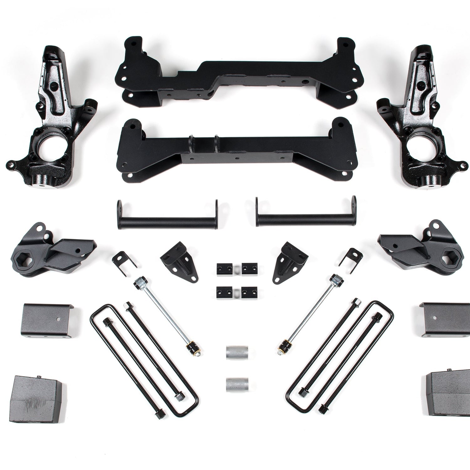 7-Inch Lift Kit for 2001-2010 Chevy Silverado + GMC Sierra 2500HD 2WD - Carrier Above Crossmember