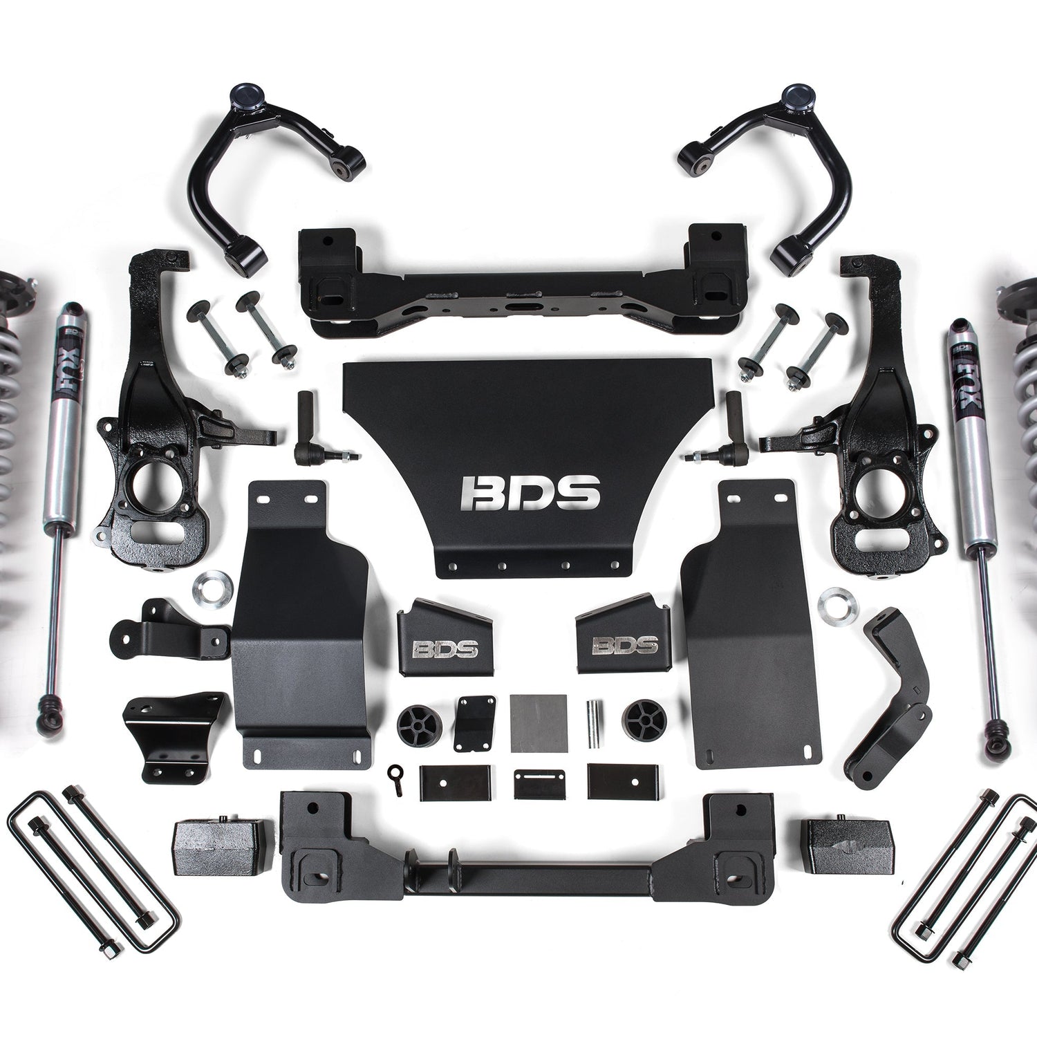 BDS 6-Inch Lift Kit - FOX 2.5 Performance Elite Coil-Over for 2019-2024 Chevy Silverado + GMC Sierra 1500 4WD Gas - FOX 2.0 Performance Series
