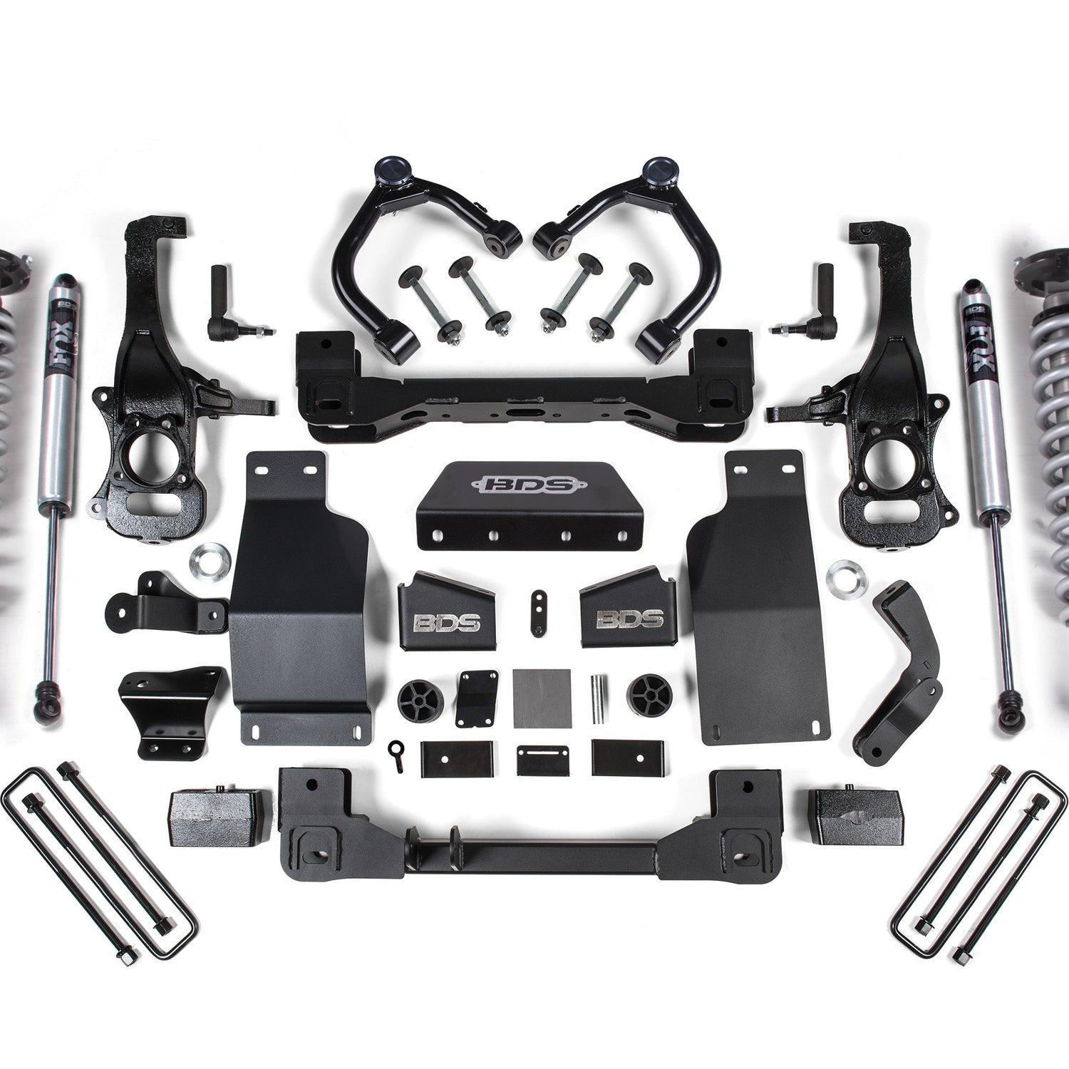 4-Inch Lift Kit - FOX 2.5 Performance Elite Coil-Over for 2019-2024 Chevy Silverado + GMC Sierra 1500 4WD Diesel - FOX 2.5 Performance Series