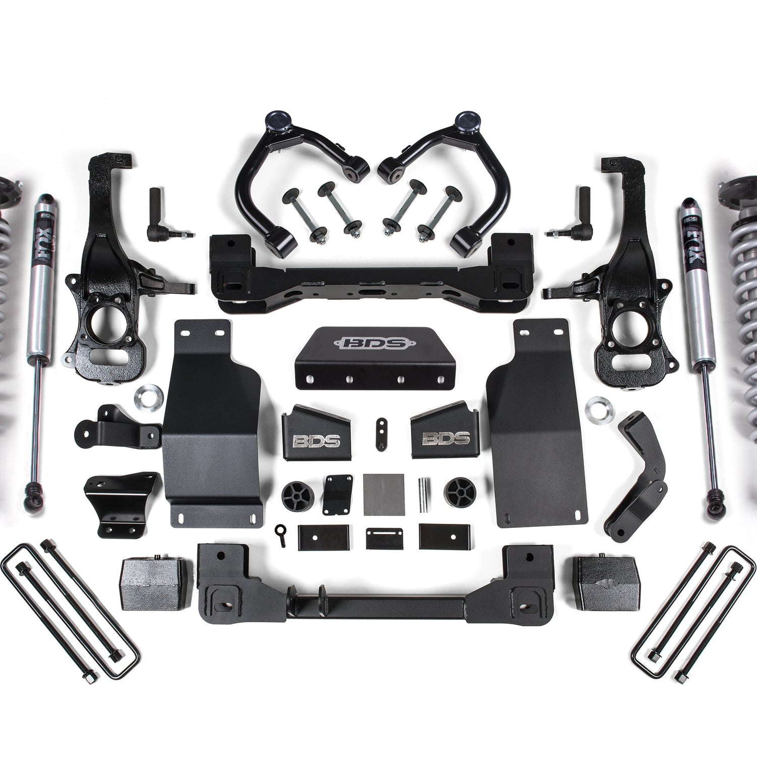 6-Inch Lift Kit - FOX 2.5 Performance Elite Coil-Over for 2019-2024 Chevy Silverado + GMC Sierra 1500 4WD Diesel - FOX 2.0 Performance Series