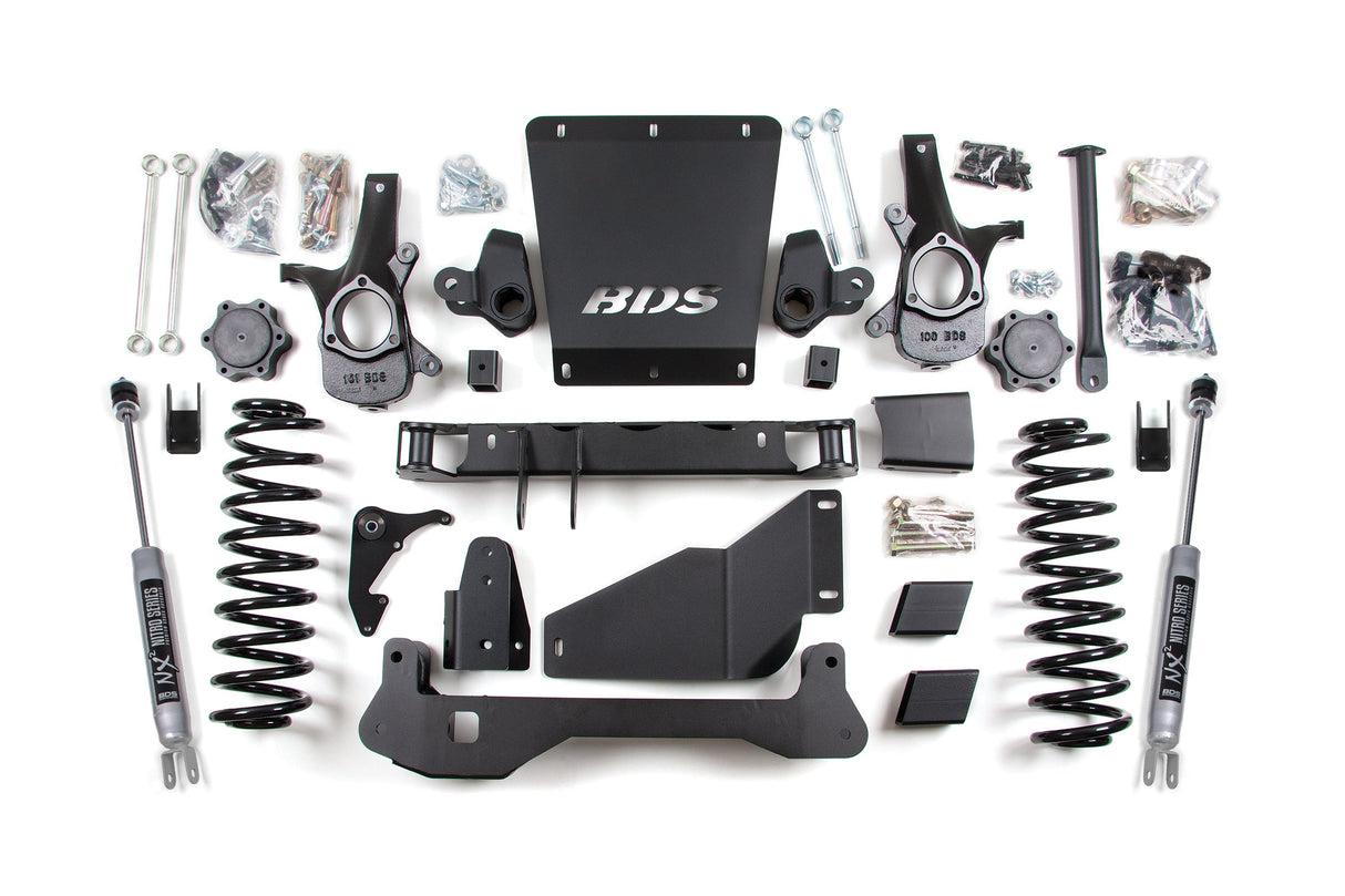 6-Inch Lift Kit for 2000-2006 Chevy/GMC Avalanche + Surburban + Tahoe + Yukon 1500 4WD - Auto-Ride Equipped