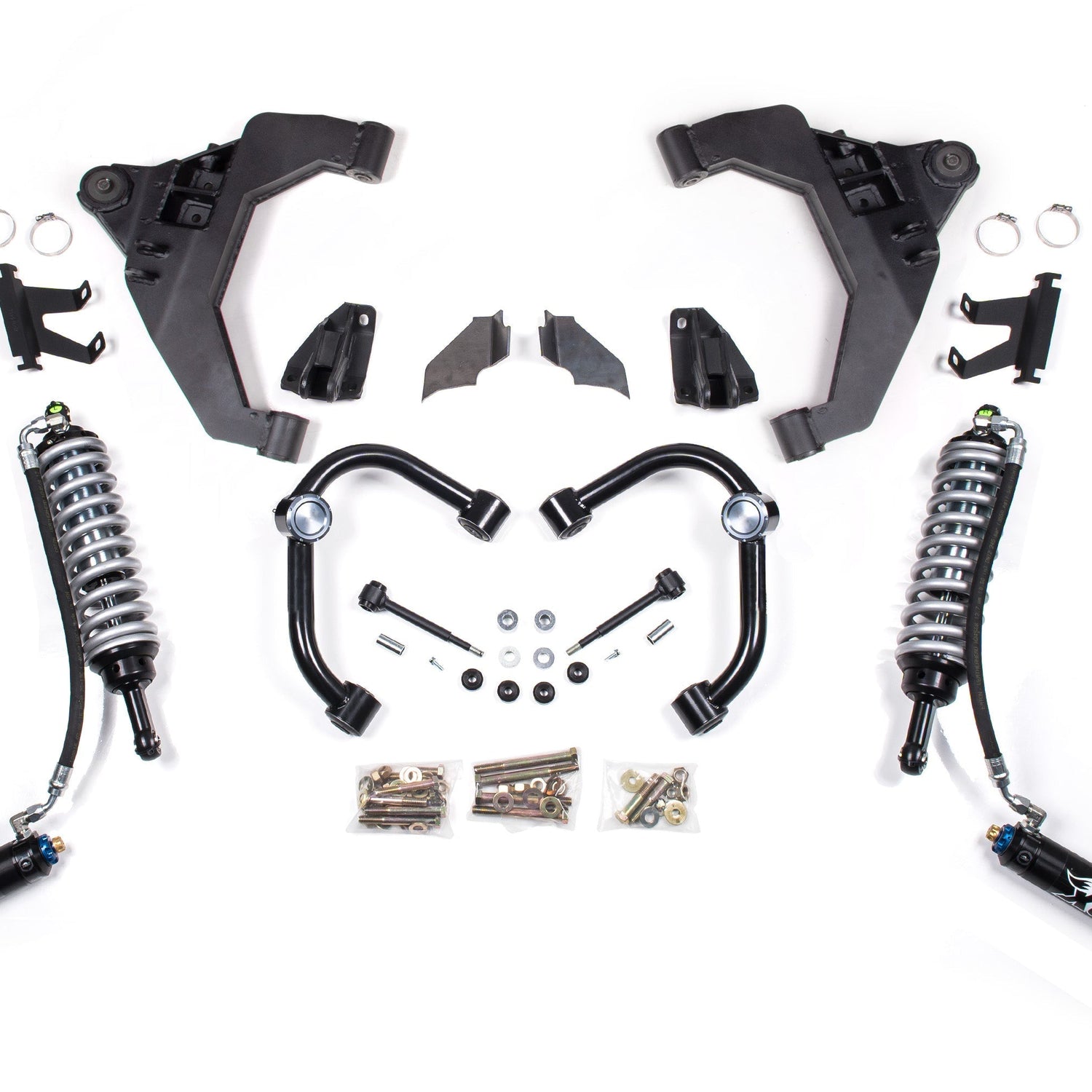 3-Inch Lift Kit - FOX 2.5 Coil-Over Conversion for 2011-2019 Chevy Silverado + GMC Sierra 2500HD/3500HD Diesel - Block Kit With Factory Overload