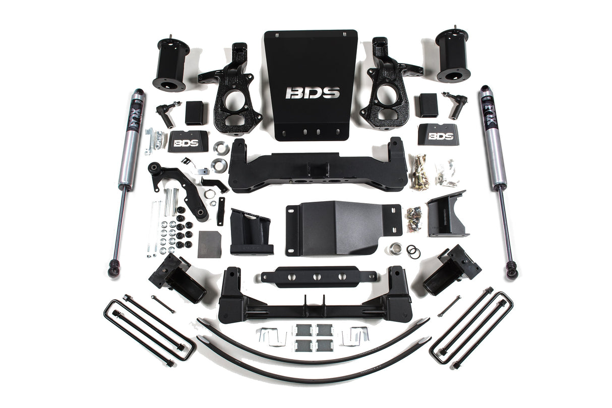 8-Inch Lift Kit for 2014-2018 Chevy Silverado + GMC Sierra 1500 4WD - Aluminum/Stamped Steel