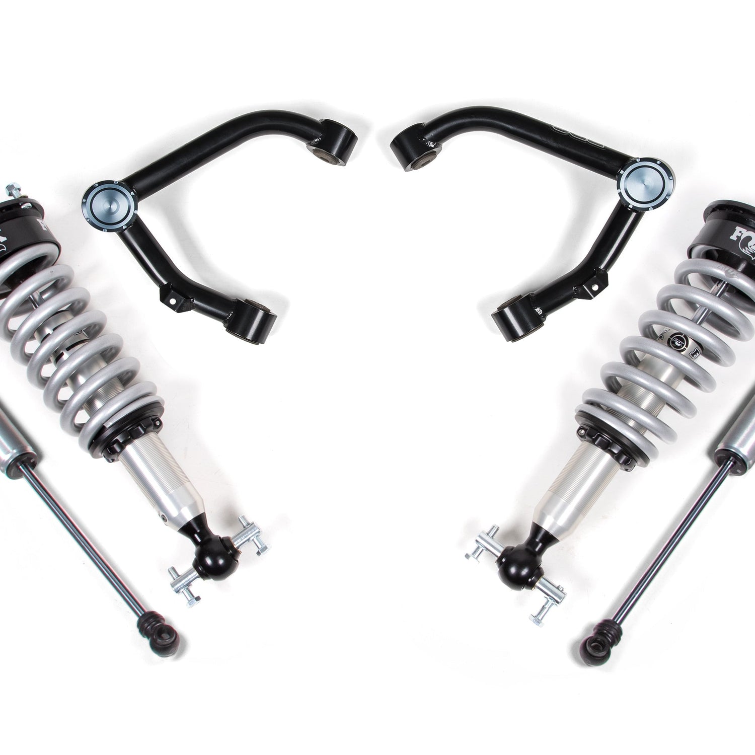 2-Inch Lift Kit - FOX 2.0 Coil-Over for 2007-2018 Chevy Silverado + GMC Sierra 1500 4WD - Aluminum/Stamped Steel