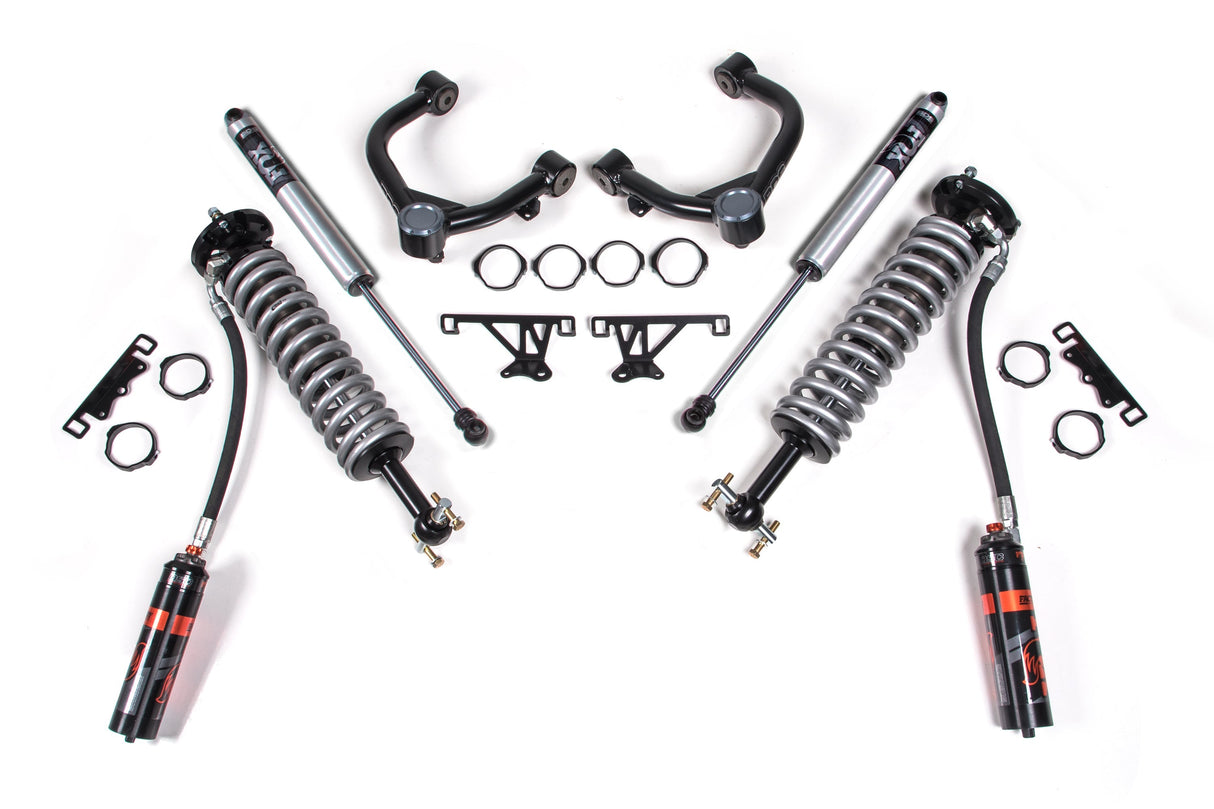 BDS 2-Inch Lift Kit FOX 2.5 Coil-Over for 2019-2024 Chevy Silverado + GMC Sierra 1500 4WD - FOX 2.5 Performance Elite