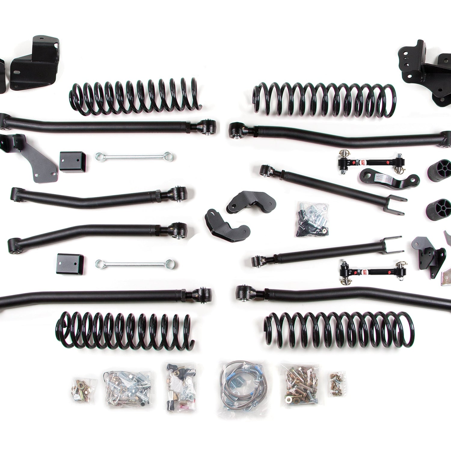 4.5-Inch Lift Kit - Long Arm for 2007-2018 Jeep Wrangler JK 4-Door - FOX 2.5 Performance Elite